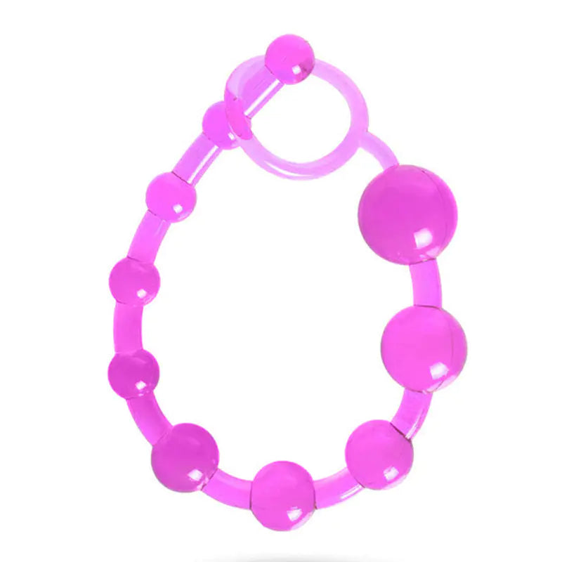 10-Bean Colorful Anal Beads for Adult Pleasure