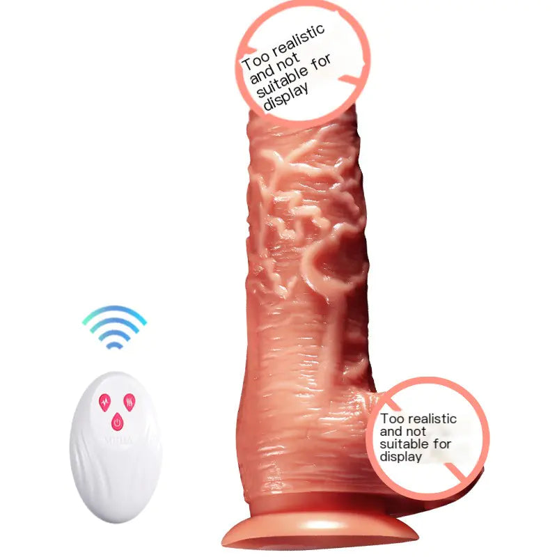 Rechargeable Vibrating Realistic Tongue Lick Dildo