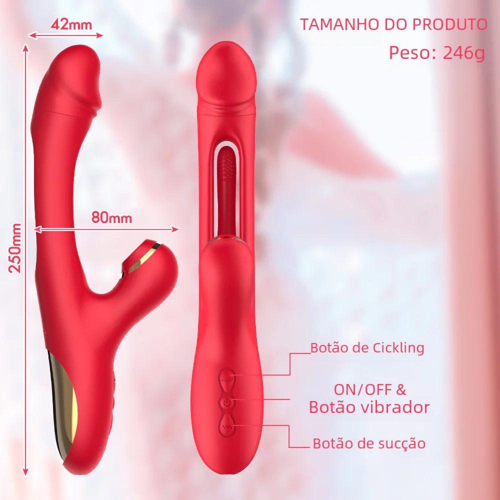 Third Generation Adult Female Vibrator with Suction