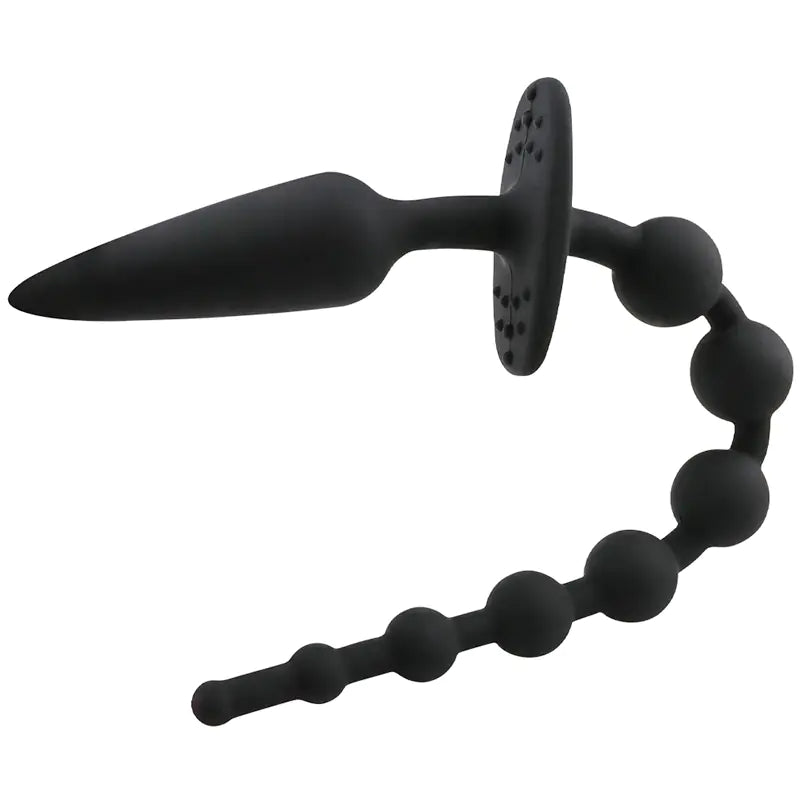 Silicone Beaded Anal Plug Prostate Massager
