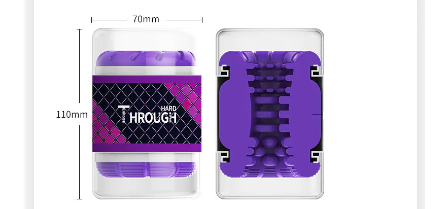 Dual-Ended Male Masturbator with Double Holes