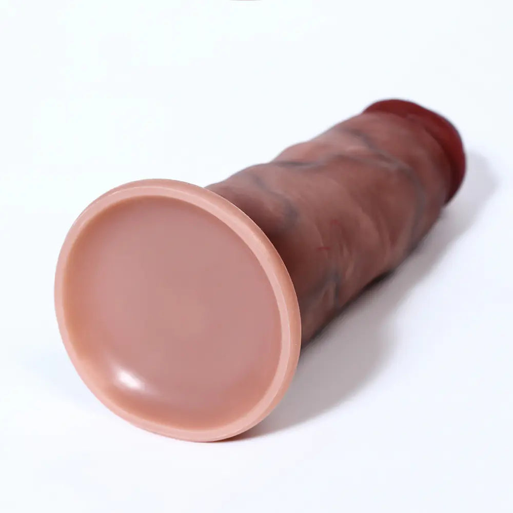 Double Layer Silicone Dildo for Manual Stimulation