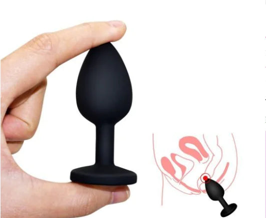 3PC Black Silicone Anal Training Set