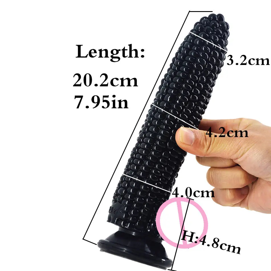 Corn-Style Realistic Masturbator and Anal Plug