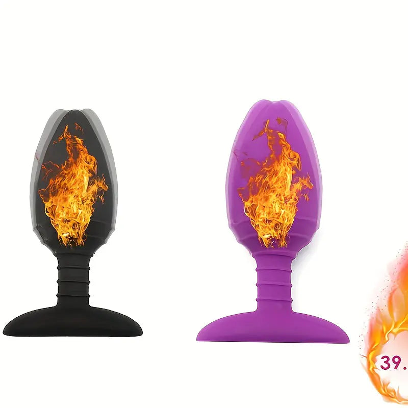 USB Rechargeable Heated Vibrating Anal Plug for Women